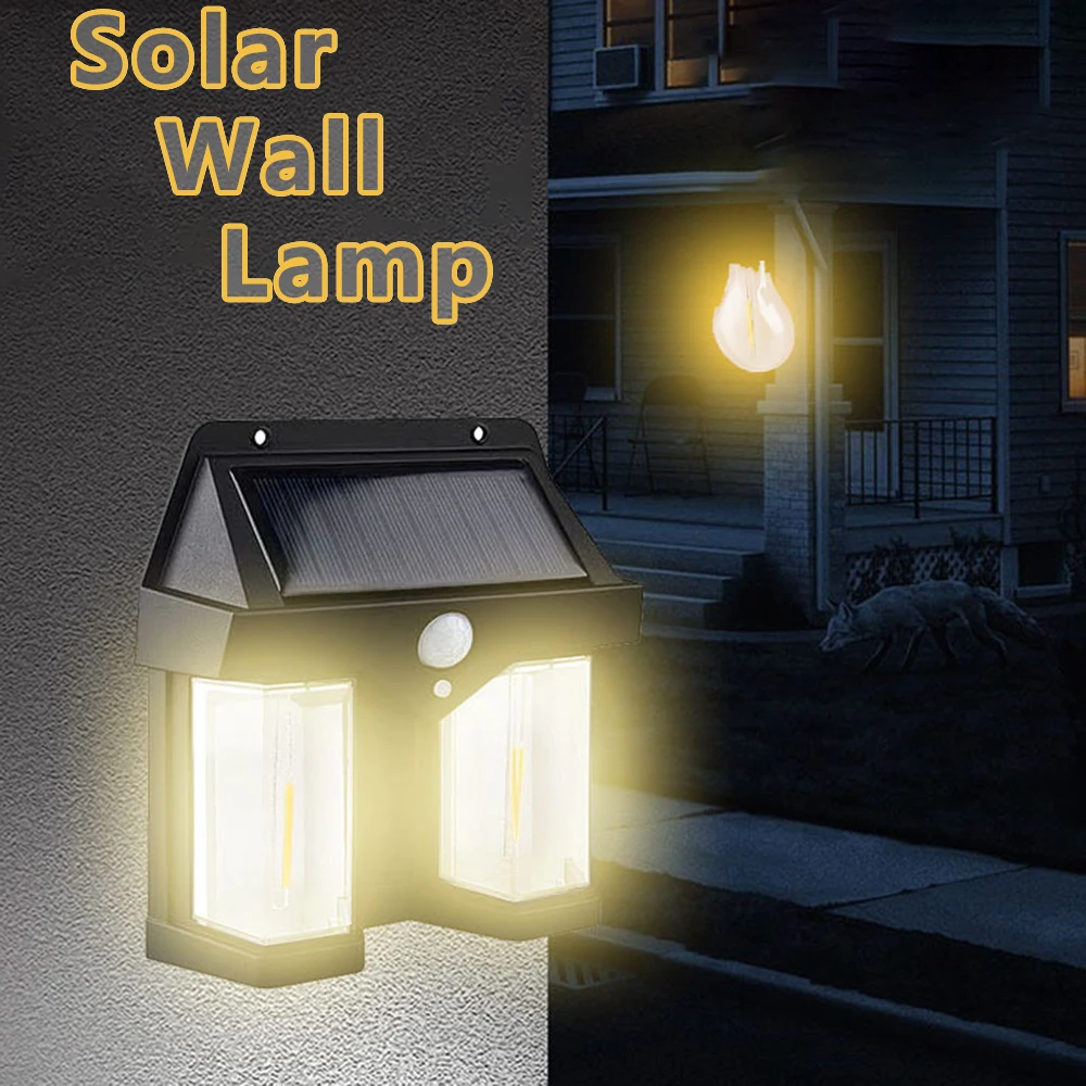 

Solar Wall Lamp Outdoor Waterproof Intelligent Induction Tungsten Filament Lamp Courtyard Garden Villa Lighting Night Light
