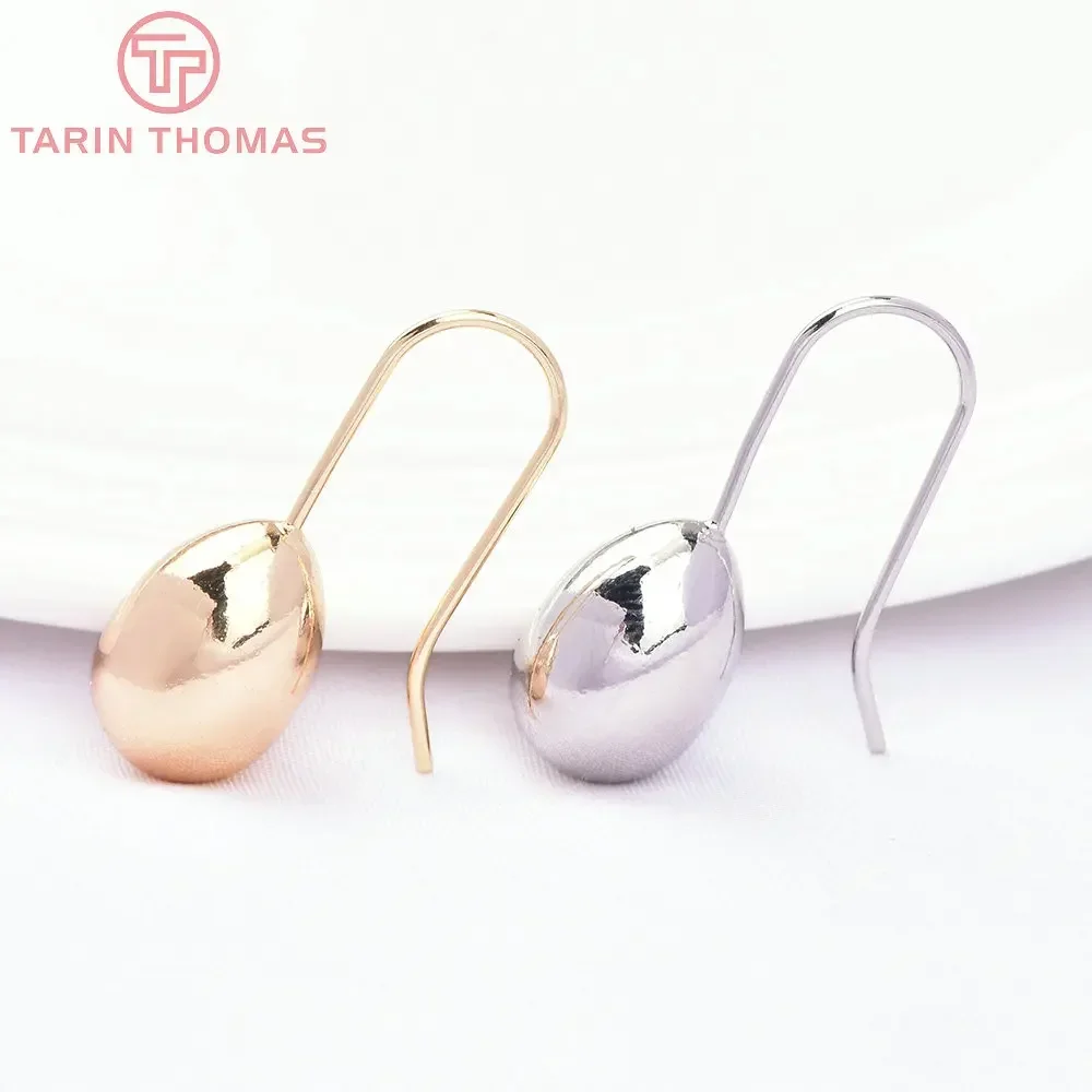 (7394) 4 шт. 9 5x27 мм 24-каратное золото цвет латунь в форме капли воды крючок для