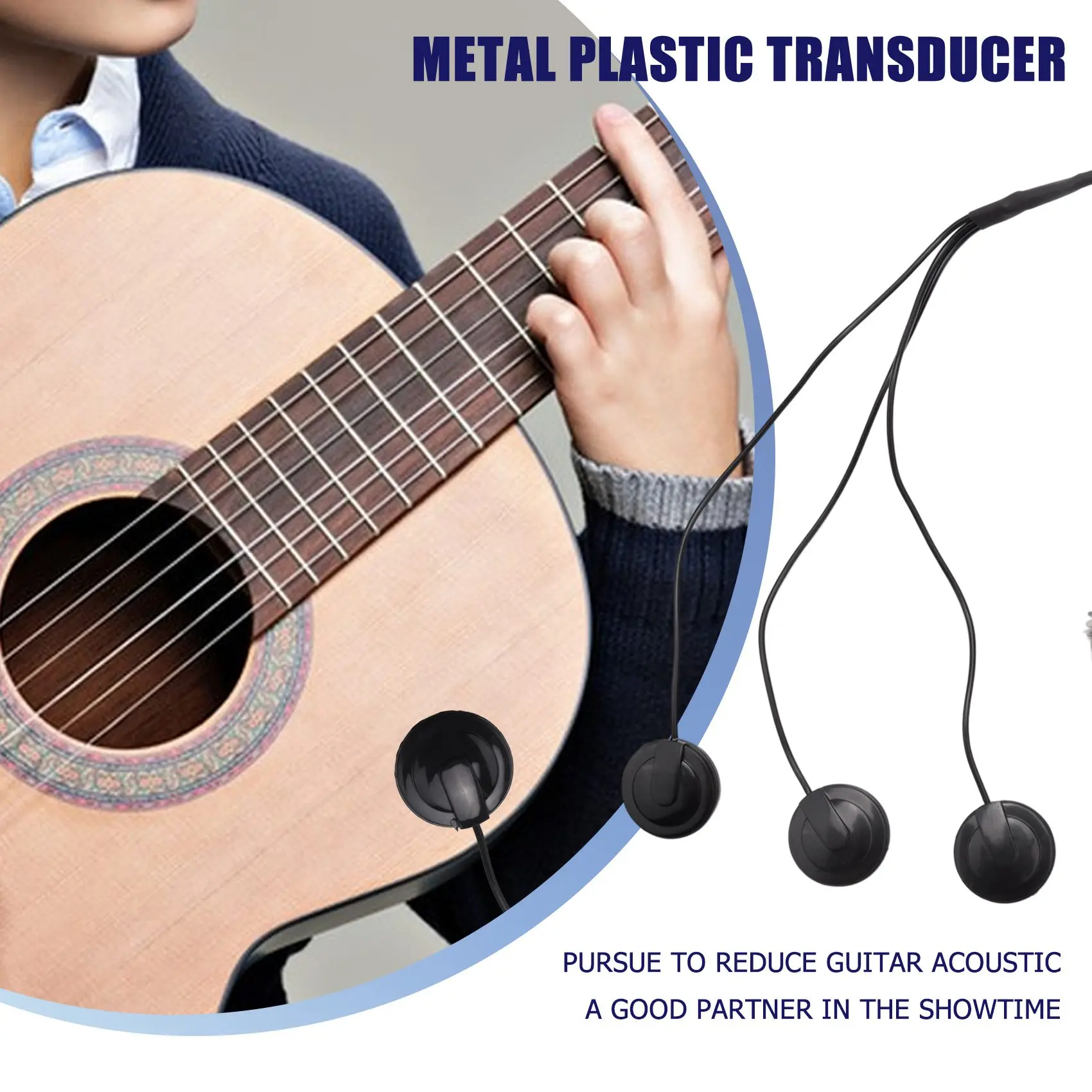 Универсальный пикап пьезо 3 преобразователь 6 35 мм для акустической гитары