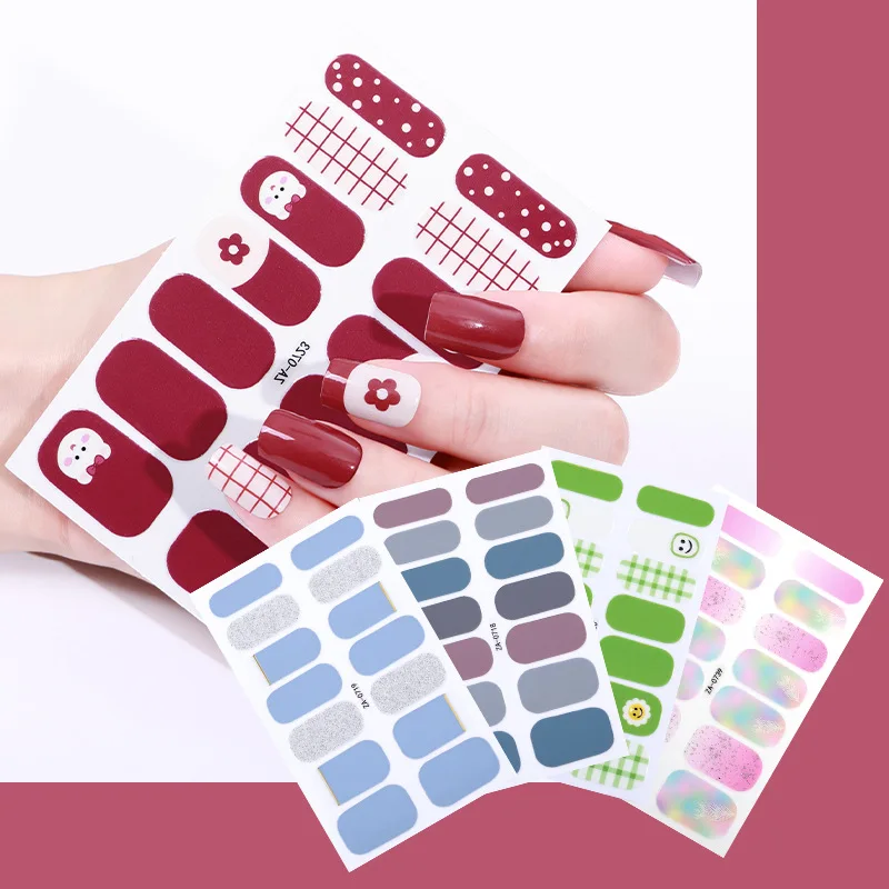 

Fashion 3D Nail Stickers Imitation Diamond Nail Wraps Self Adhesive Manicure Decoracion Nail Strips Nail Polish Sticker Nail Art