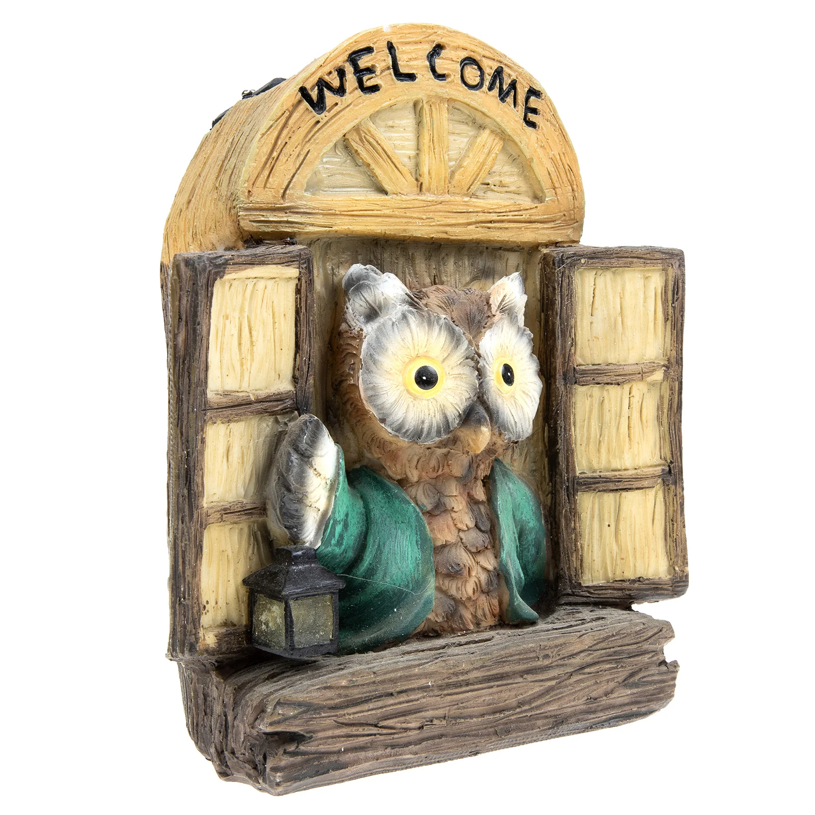 

Animal Solar Garden Statue Owl Lights Figurine Outdoor Tree Glowing Decorative Lawn Statues Resin Light Yard Sculpture Hugger