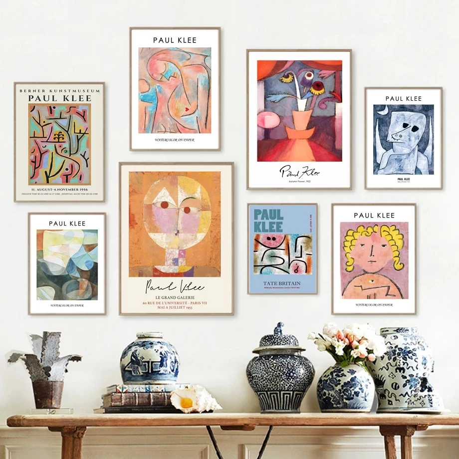 

Abstract Paul Klee Flower Girl Museum Wall Art Canvas Painting Nordic Posters And Prints Wall Pictures For Living Room Decor