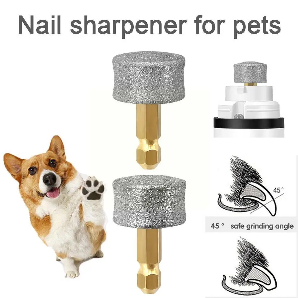 

2Style Dogs Electric Nail Polisher Wheel Replacement Grooming Head Trimmer Pet Grinder Grinding Paws Head Pet Nail L2S5