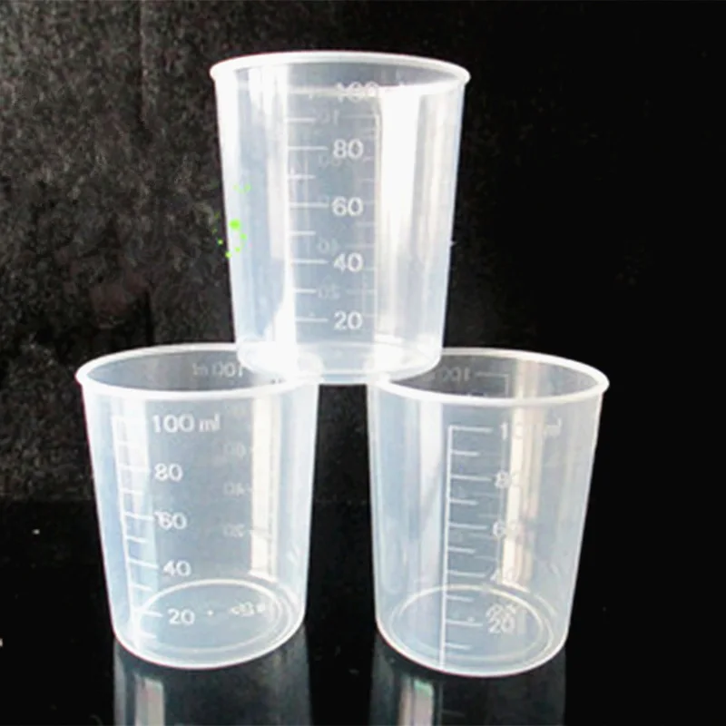 

30/50/100ml Graduated Measuring Cup Thickened Food Grade Transparent Plastic Sampling Sub Cup Measuring Tools Kitchen Accessorie