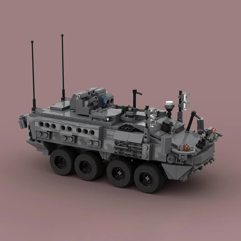 Конструктор MOC армированный автомобиль серия КАМАЗ тайфун защита от шахт