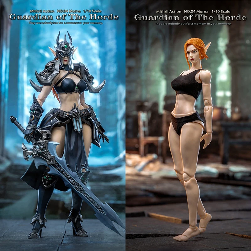 Mithril Action масштаб 1/10 женский эльф фехтовальщик Guardian Of The Horde 04 Морна 17 см полный