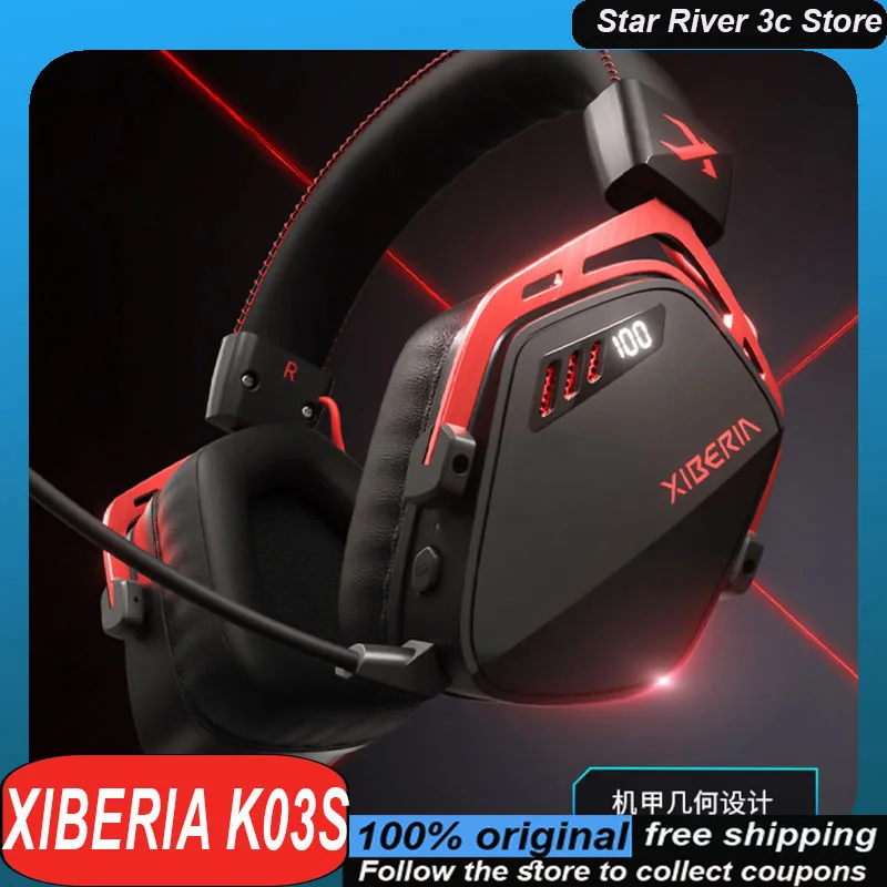 Xiberia K03s Беспроводные наушники Bluetooth игровые с креплением на голову низкой
