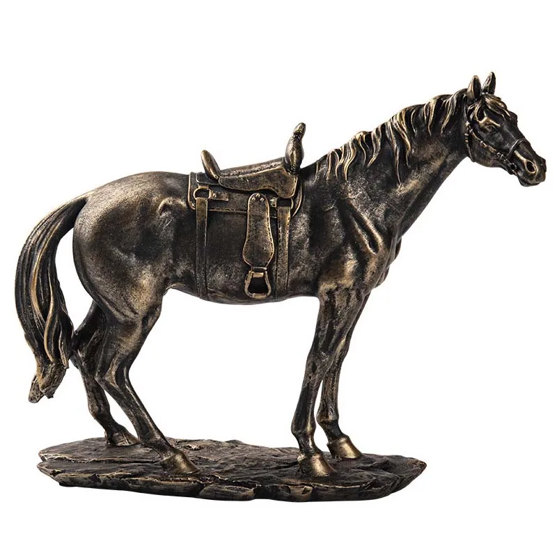 

Retro Minimalist Horse Sculpture Office Book Shelf Decoration Ornaments Resin Artwork Business Gift Home Decorations Furnishings