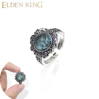 new game elden ring finger ring gem retro adjustable darkmoon ring for women men cosplay prop party gift jewelry