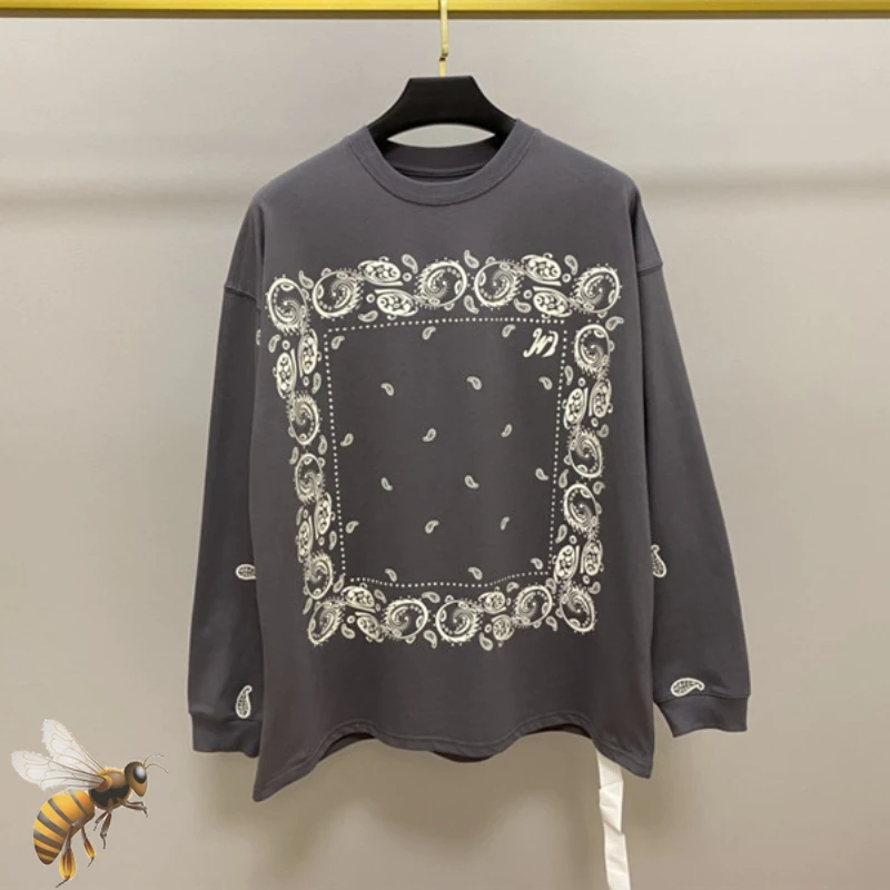 

New Welldone T-shirt Men Women High Quality Long Sleeve Casual Design We11done Top Tees T Shirts