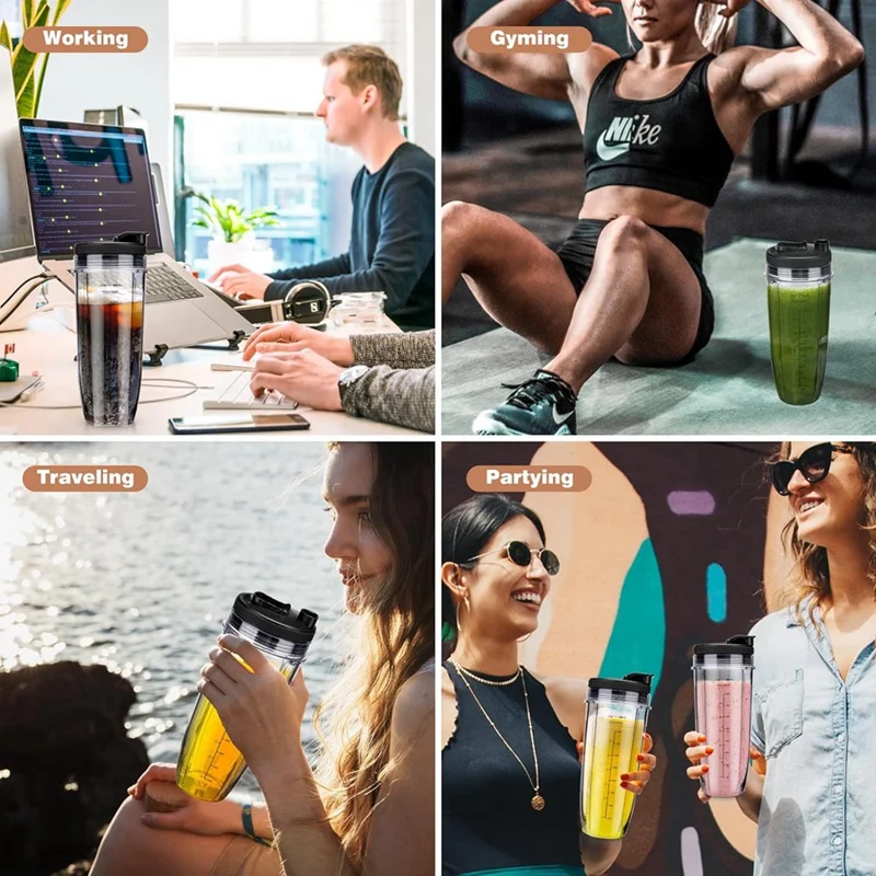 Сменные аксессуары для чашек блендера Ninja комплект на 32 унции с уплотнительными