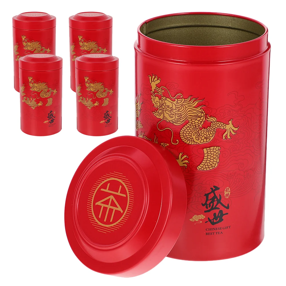 5 шт. коробки для хранения чая кофейных зерен банки свободных железных жестяных