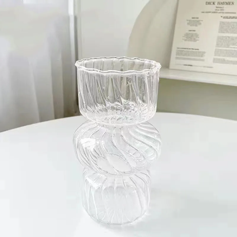 

Flower Vase for Home Decor Glass Vase Handmade Glass Terrarium Table Ornaments Dried Flower Nordic Vase