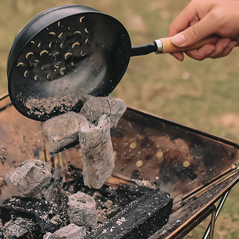 

2Pcs Camping Burning Tool Wooden Handle Charcoal Burner Outdoor Camping Pot