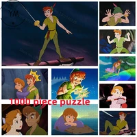 peter pan movie disney cartoon 1000 pieces hd printing puzzle toys for kids educational toys adult collection hobby gift toys