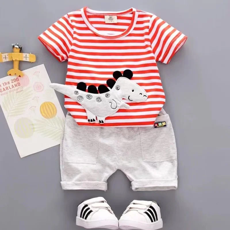 

Summer Baby Clothing Suit Children Fashion Boys Girls Cartoon T-Shirt Shorts 2Pcs/set Toddler Casual Clothes Kids Tracksuits