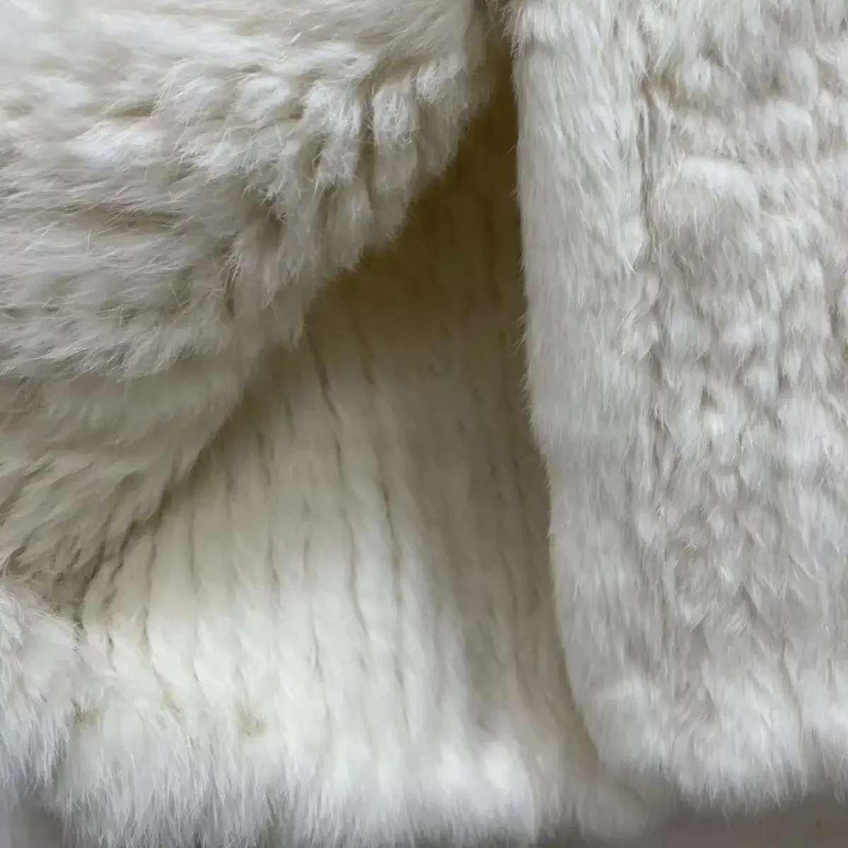 Роскошные новые женские вязаные пальто из натурального кроличьего меха куртки