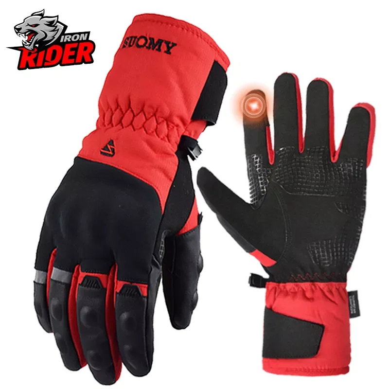 

Зимние Мотоциклетные Перчатки SOMY, водонепроницаемые ветрозащитные зимние перчатки для сенсорных экранов