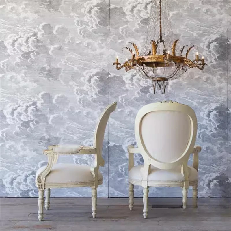 Французское легкое роскошное ретро-кресло в американском стиле резьба по дереву