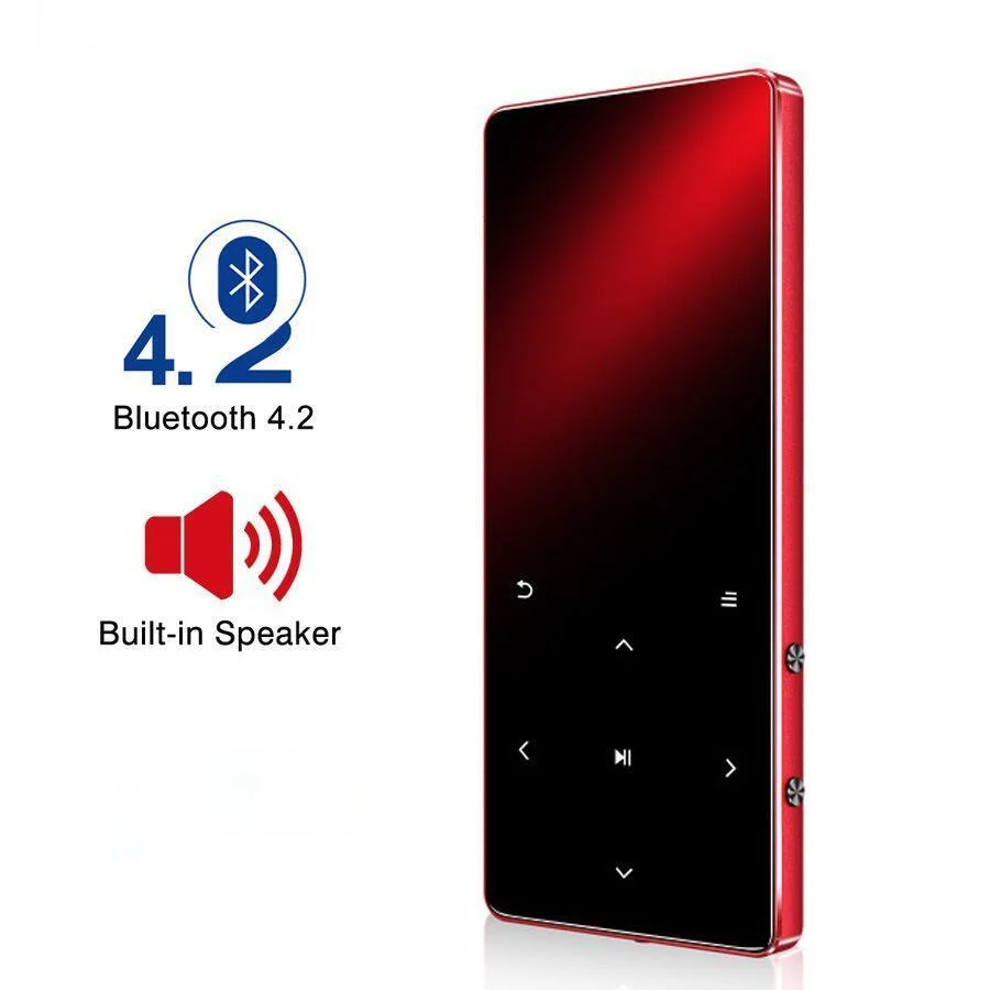 

2023 New MP3 Player With Bluetooth Speaker Touch Key Built-in 8GB 16GB HiFi Metal Mini Portable Walkman With Radio FM Recording