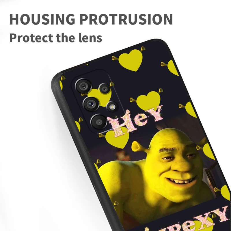Чехол для телефона из ТПУ с изображением аниме Шрека Samsung A53 A52 A33 A32 A51 A71 A21S A13 A73 A55 A22