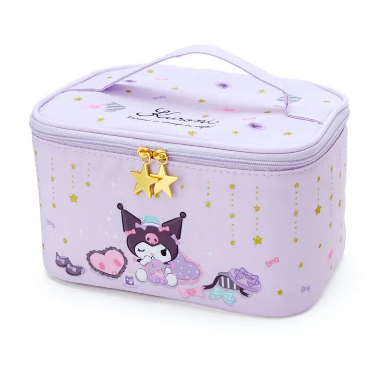 

Sanrio Kawaii Kuromi Cinnamoroll My Melody Portable Makeup Wash Bag Large Capacity Girls Handbag Cartoon Anime Birthdy Gifts