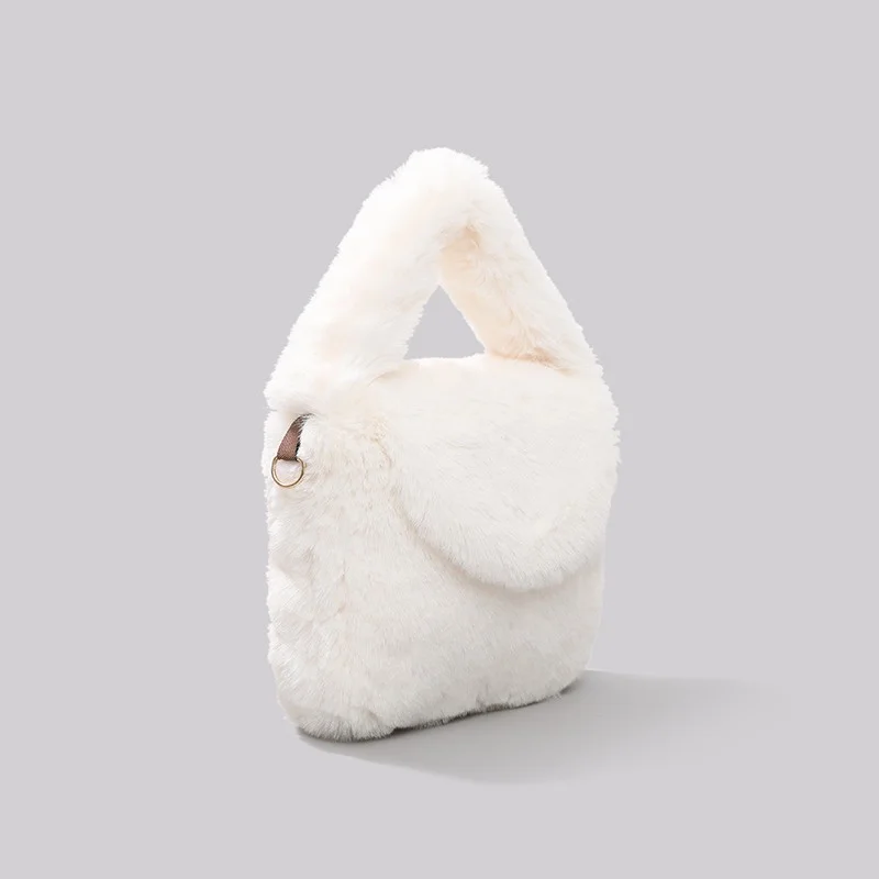 Новая плюшевая Сумка Женская Роскошная модная сумка через плечо из