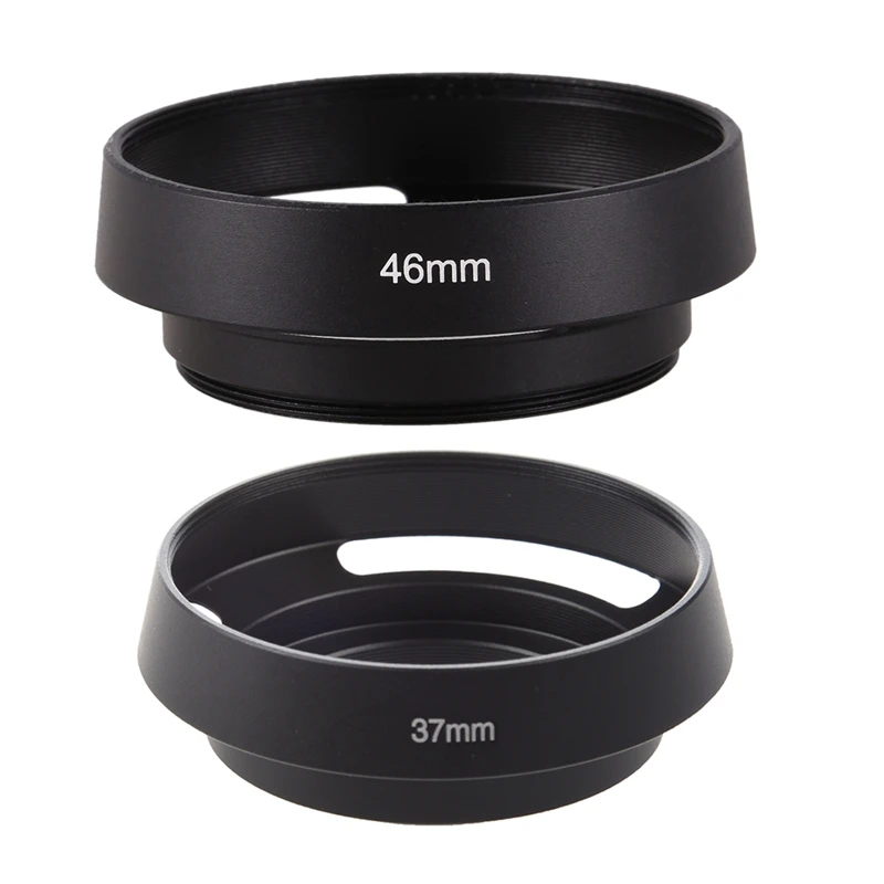 

Black 46Mm Metal Lens Hood For 25Mm F1.4 35Mm F1.6 50Mm F1.8 Mirrorless & Black Screw Mount 37Mm Metal Hood For Leica Summinin E