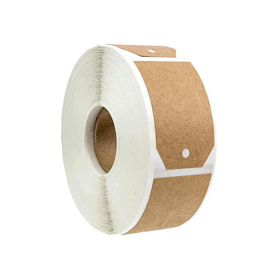 

300 шт., натуральные пустые этикетки-наклейки для подарочной бутылки