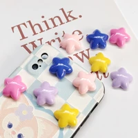 20pcs cute stars resin accessories home decoration craft supplies phone shell patch girl hair earring jewelry ornaments material
