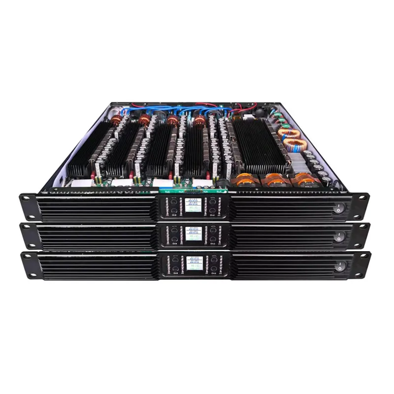 Фото Усилитель мощности K420 High Power 2000W 4-канальный 1U класса D для сабвуфера PA №2