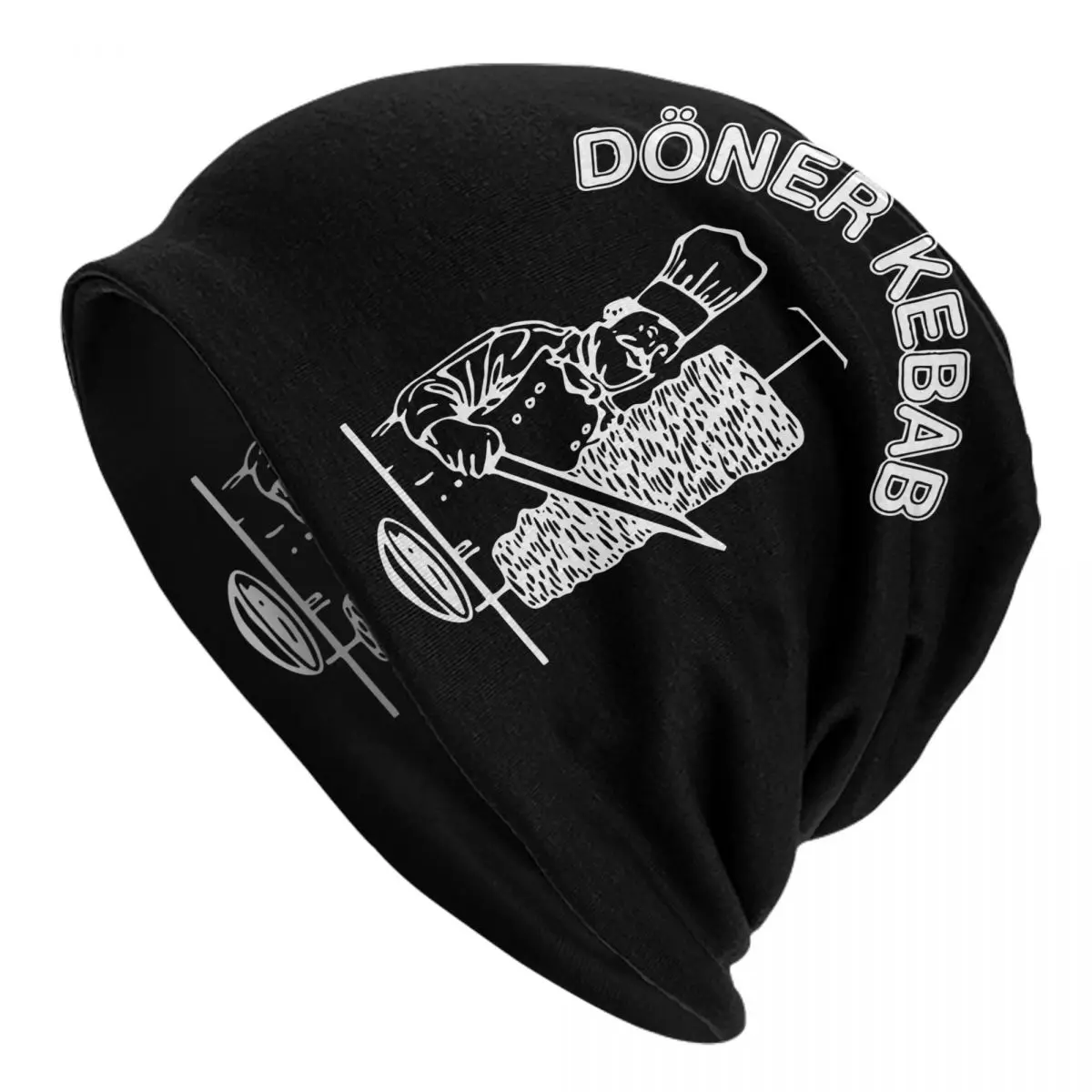 

Funny Doner Kebab Cap Cartoon Hip Hop Unisex Outdoor Skullies Beanies Hats Spring Warm Dual-use Bonnet Knitting Hats