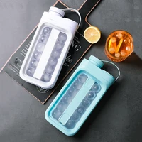 ice ball mold portable silicone ice cube 2 in 1 storage box ice ball maker round ice cubes kitchen gadgets