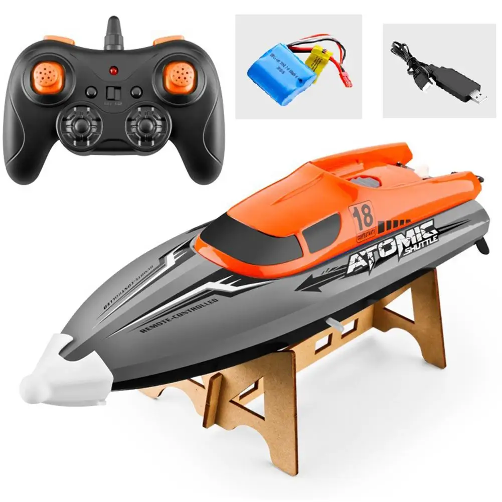 2.4g High Speed Remote Control Boat Water Circulation Cooling Capsize Reset Pulling Fishing Net Water Racing Speed Boat