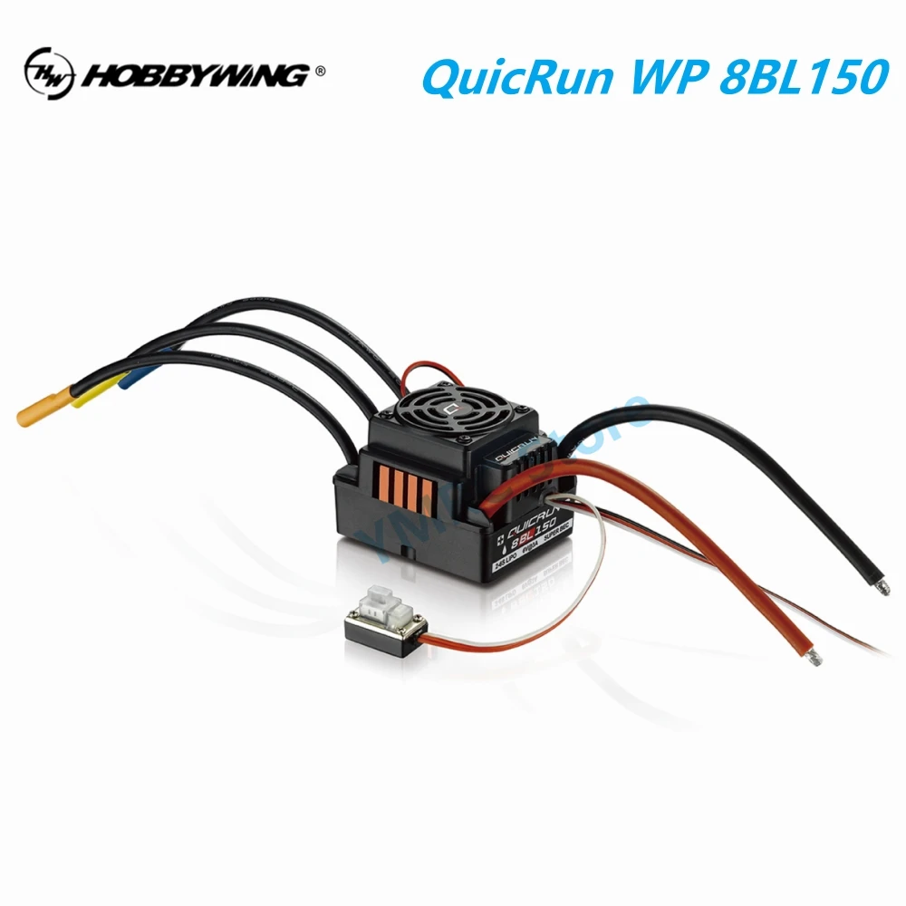 

HobbyWing QuicRun WP 8BL150 150A 2-6S Sensorless Brushless Waterproof ESC Speed Controller For 1/8 Touring Cars/Buggies/Trucks