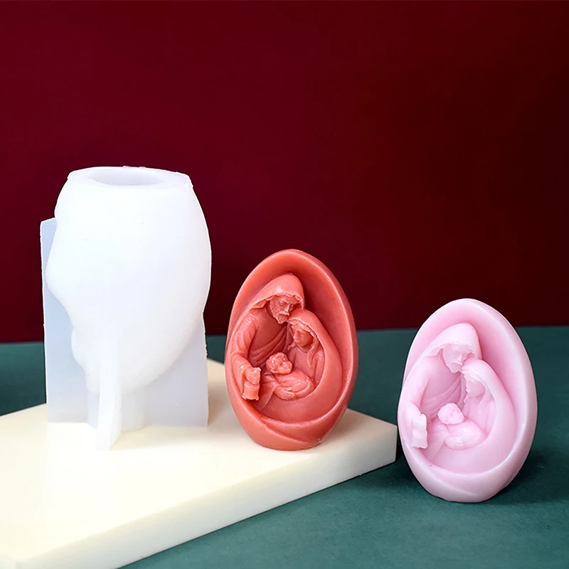 Женская форма для свечи силиконовая ручной работы 3D подарок Рождественское