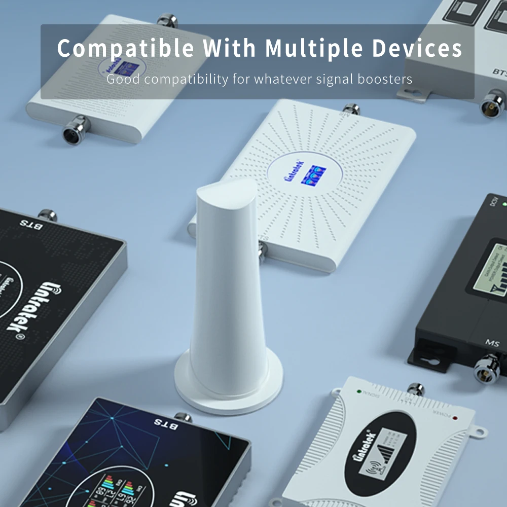 Lintratek 2G 3G 4G 5G 360° Omni Columnar Antenna 5dBi Indoor 700-5300MHz for GSM Cellular Signal Amplifier Booster Repeater