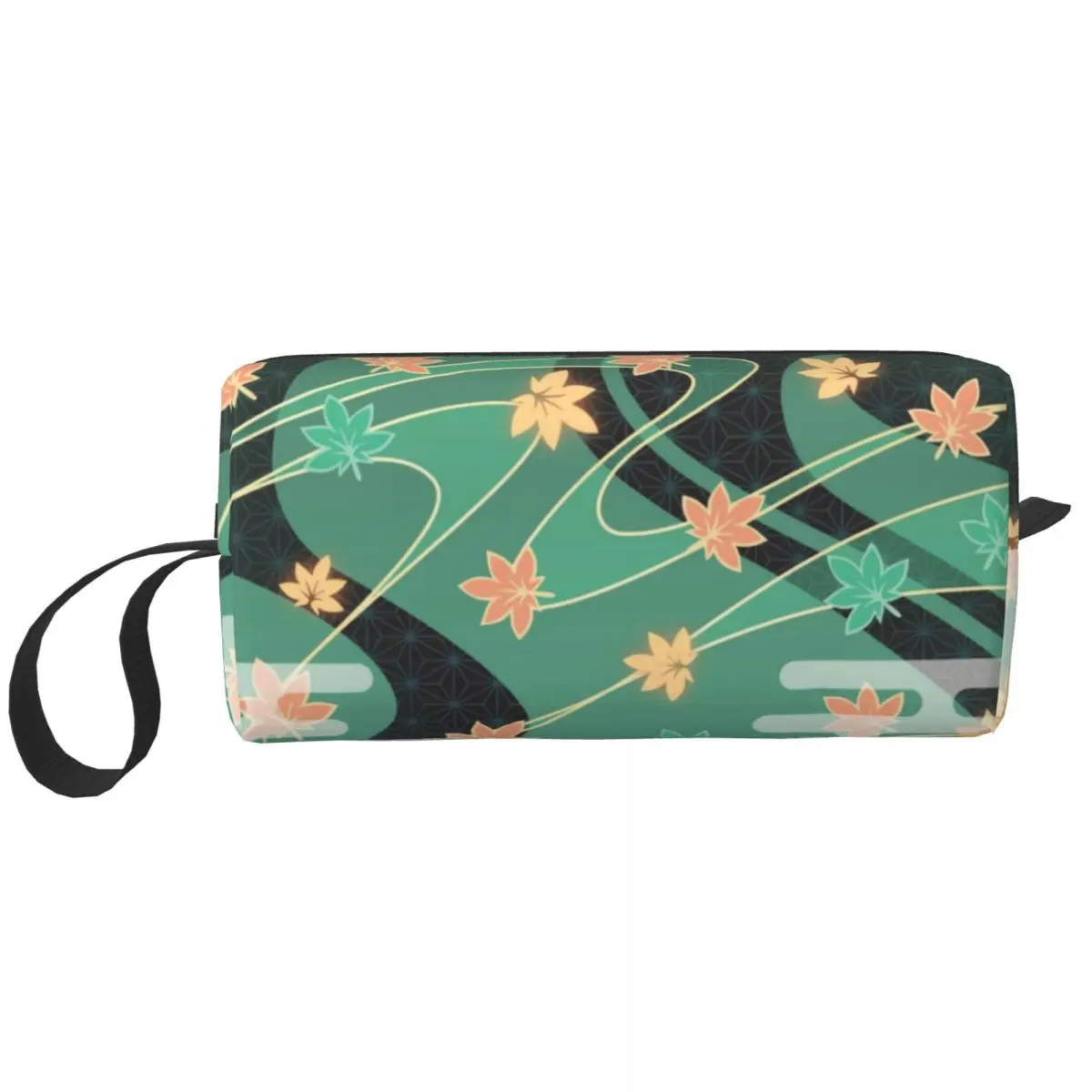 

Kazuha Anemo Maple Pattern Cosmetic Bag Women Large Capacity Genshin Impact Anime Game Makeup Case Beauty Storage Toiletry Bags