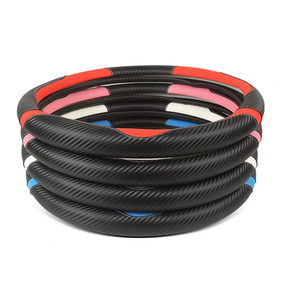 

Auto Steering Wheel Cover Fashionable Sport Style Comfortable Anti-skid Steering Wheel Cover Car Interior Accessories