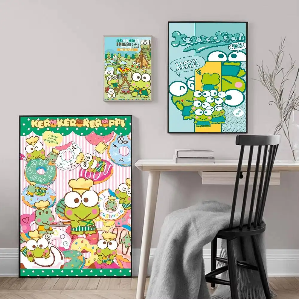 Фото Милый постер K-Kero K-Kero K-Keroppi с принтом A5 A4 A3 A2, настенный художественный декор для комнаты, офиса, подарок для фанатов №2
