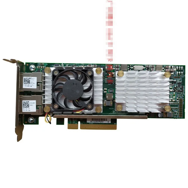 

Сетевая карта Dell BCM57810S, двойной порт RJ45, 10 Гбит/с