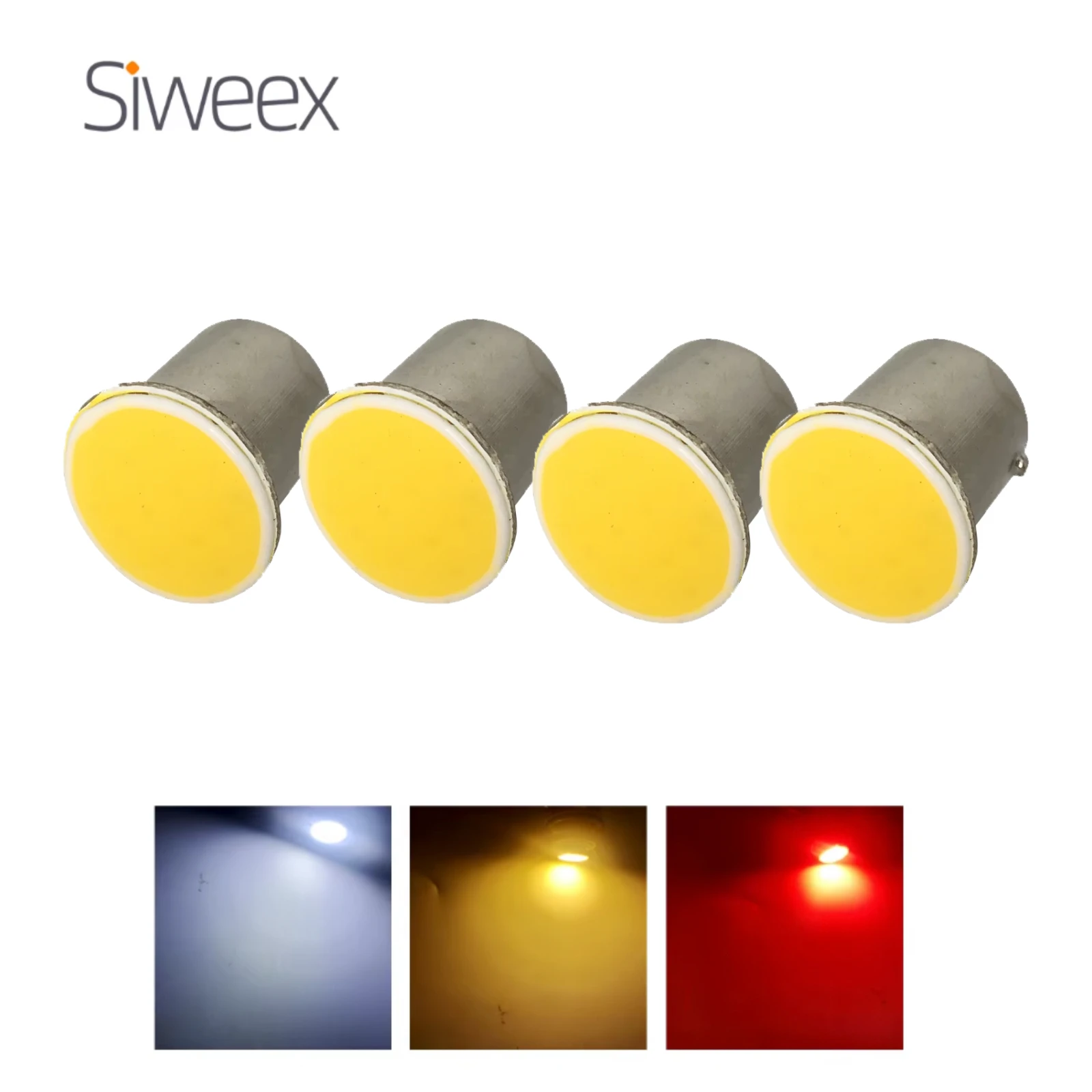 4x 1156 S25 BA15S P21W 1157 BAY15D LED 12 SMD COB 12 В постоянного тока Автомобильные лампы Мотоциклетный указатель поворота Поворотный фонарь Парковочный тормоз Красный свет