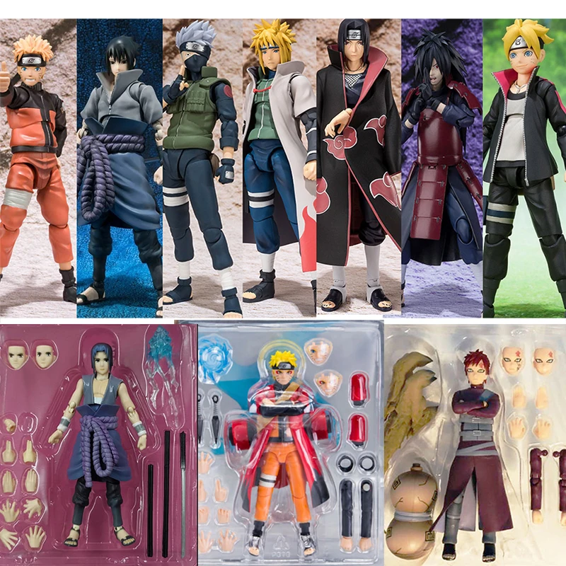Аксессуары SHF Узумаки Sasuke Kakashi Uchiha Madara Itachi Jiraiya Boruto Shippuden экшн-фигурка модель