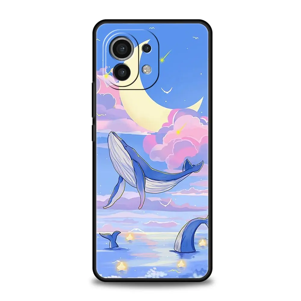 Phone Case For Xiaomi Mi 15 14 13 12 11 Lite 14T 13T 12T 11T Pro Poco X6 X5 M3 X3 F5 F4 Cover Orca ocean lovely killer whale