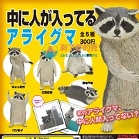 japan kitan gashapon capsule toys kitan clube animal table ornaments decoration figure stuff like raccoon model