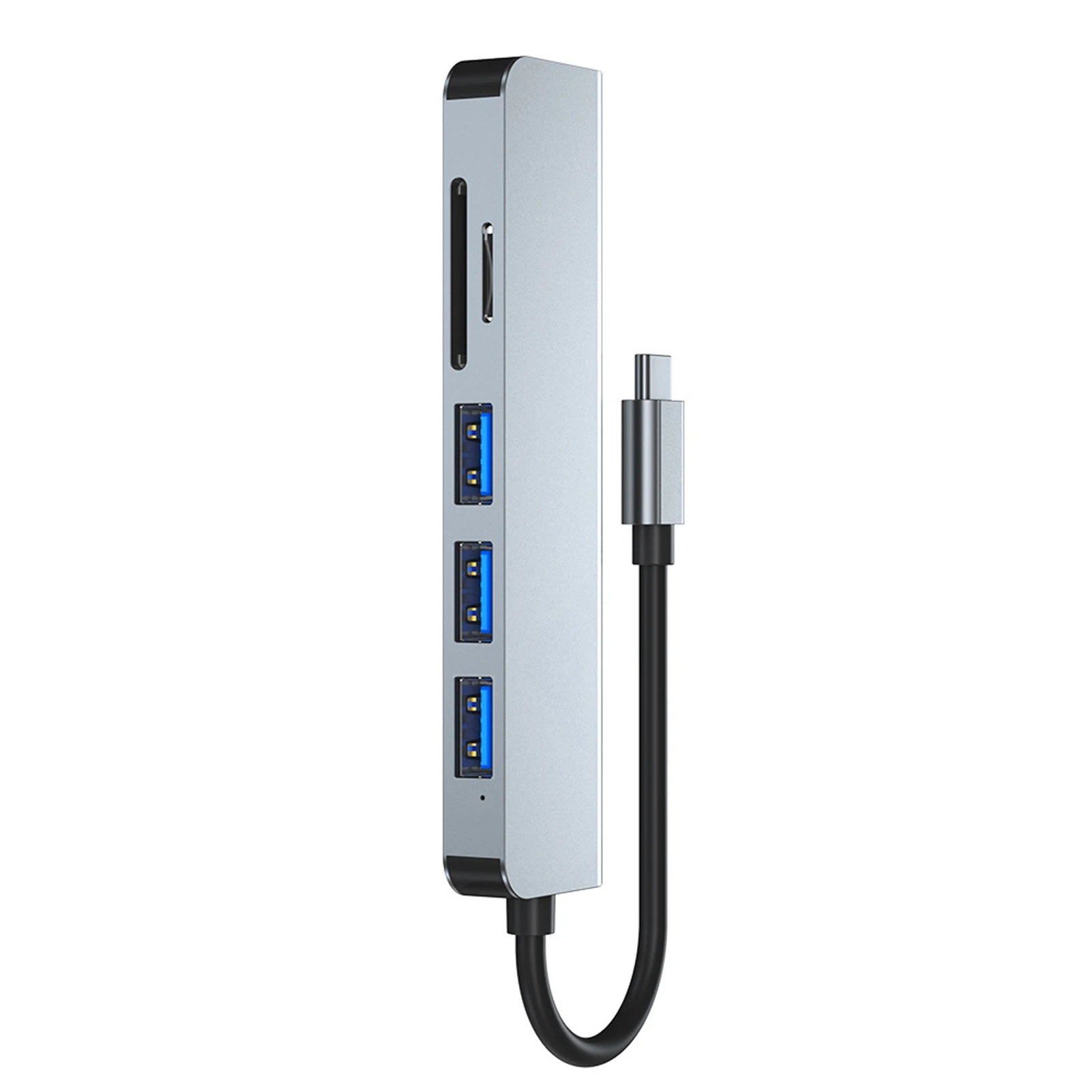 

USB-концентратор с многопортовым адаптером, мульти-интерфейс Type-C к USB-адаптеру, хаб для передачи компьютера и ноутбука