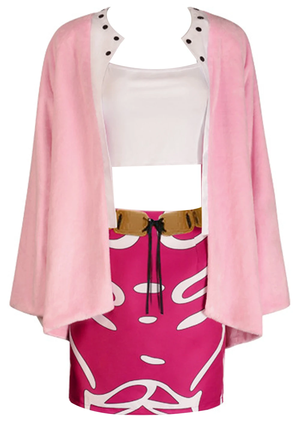 Аниме женский костюм Doflamingo косплей женское платье горничной плащ бюстгальтер