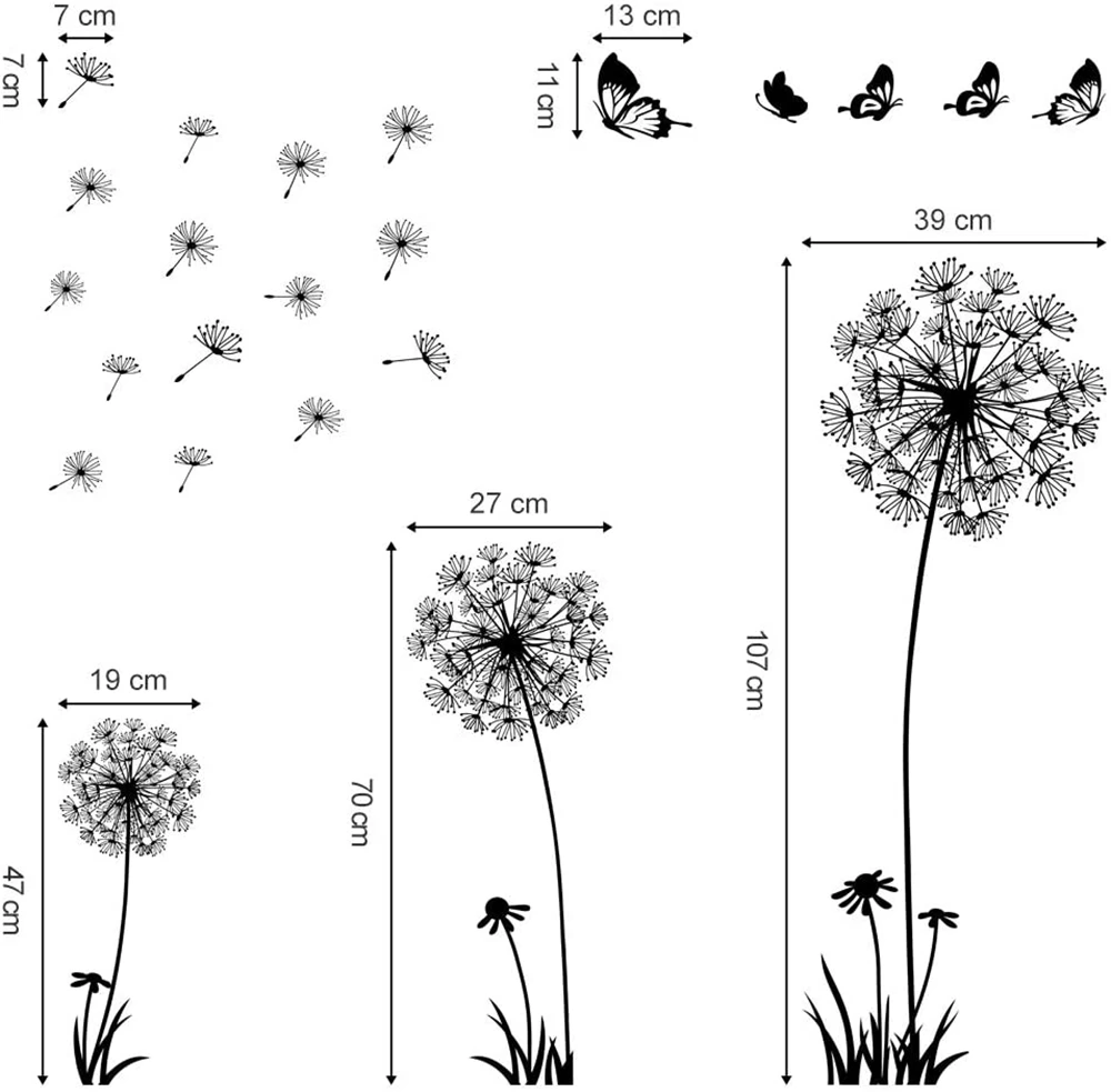 Настенные наклейки в виде цветов бабочки летающие декоративные стены настенные