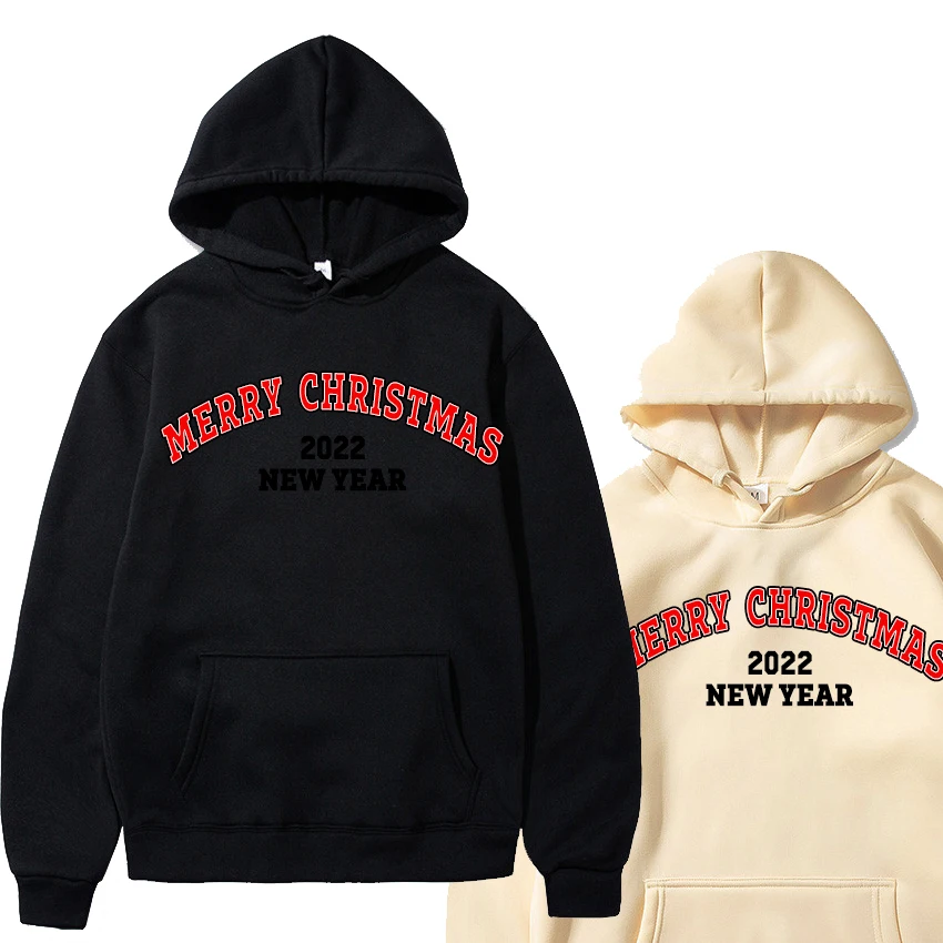

Letter Print Merry Christmas Hoodie Men Women Fashion Hip Hop Hoodies Kids Boys Girls Clothing Christmas Sweatshirt Women Coat