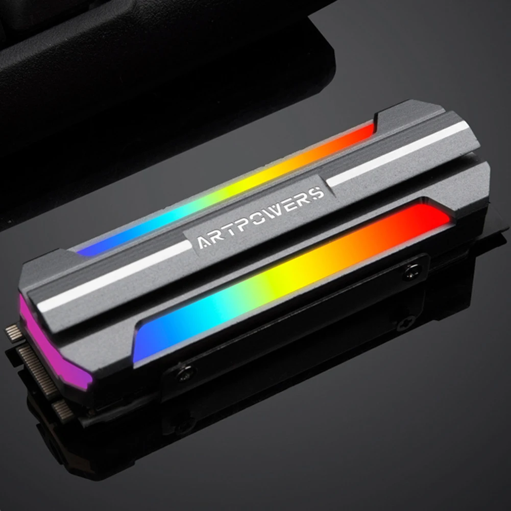 

M2 SSD Heatsink Cooler ARGB M.2 2280 NVME Solid State Hard Drive Disk Radiator